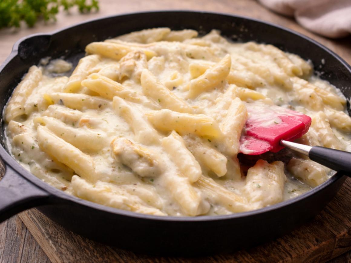 Käsepasta mit Hähnchenbrust