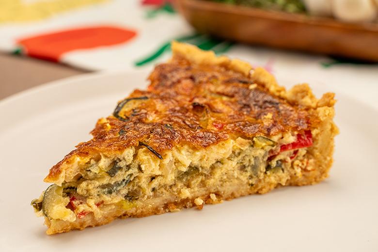 Paprika-Zucchini Quiche