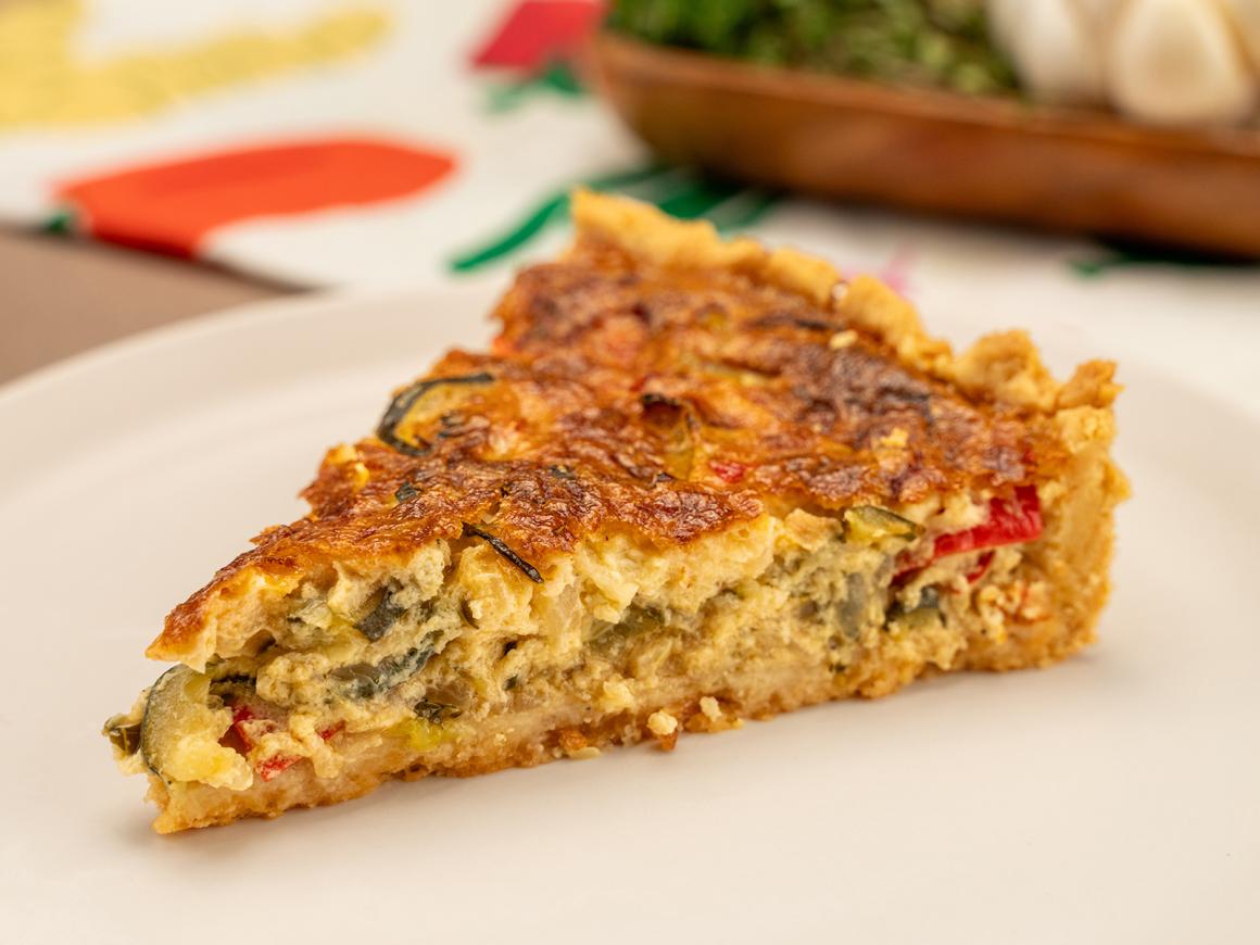 Paprika-Zucchini Quiche
