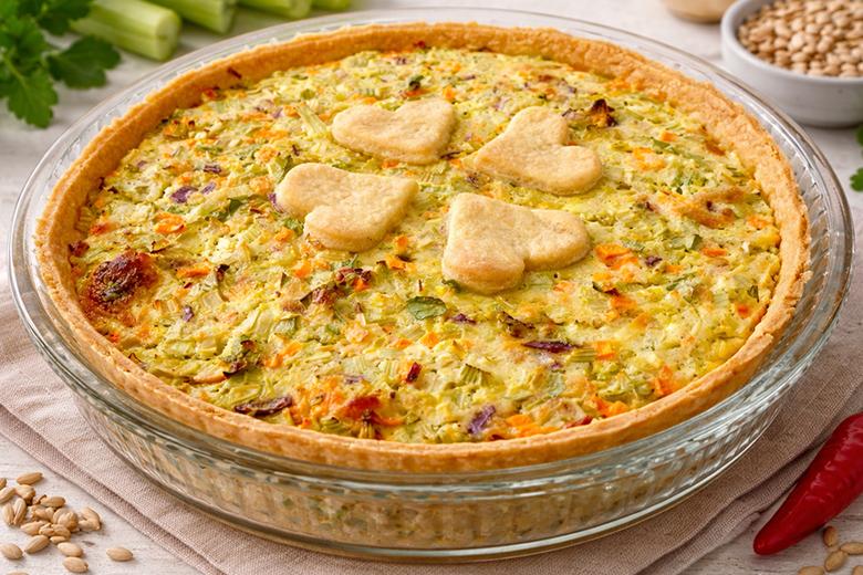 Quiche mit Staudensellerie