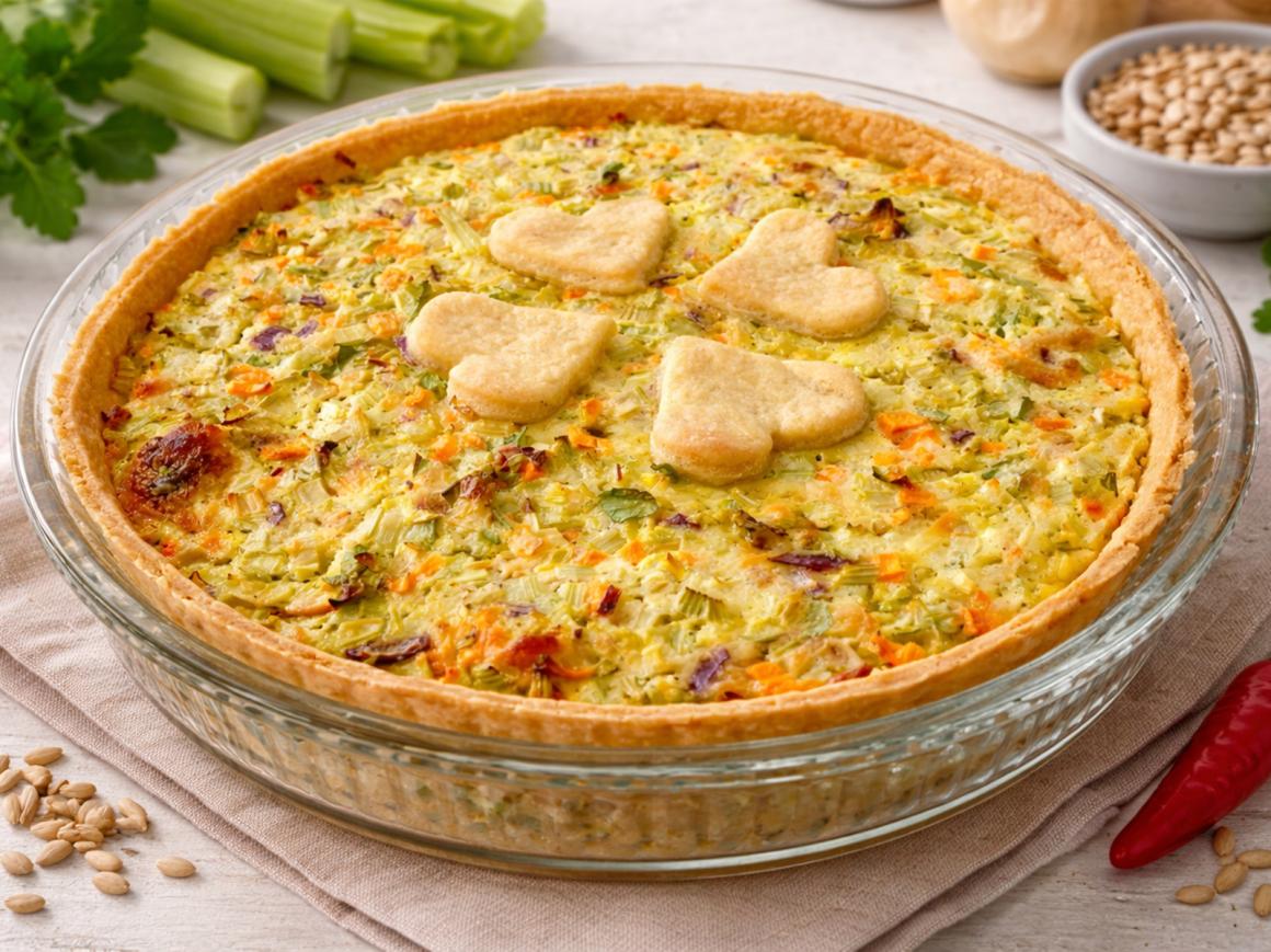 Quiche mit Staudensellerie