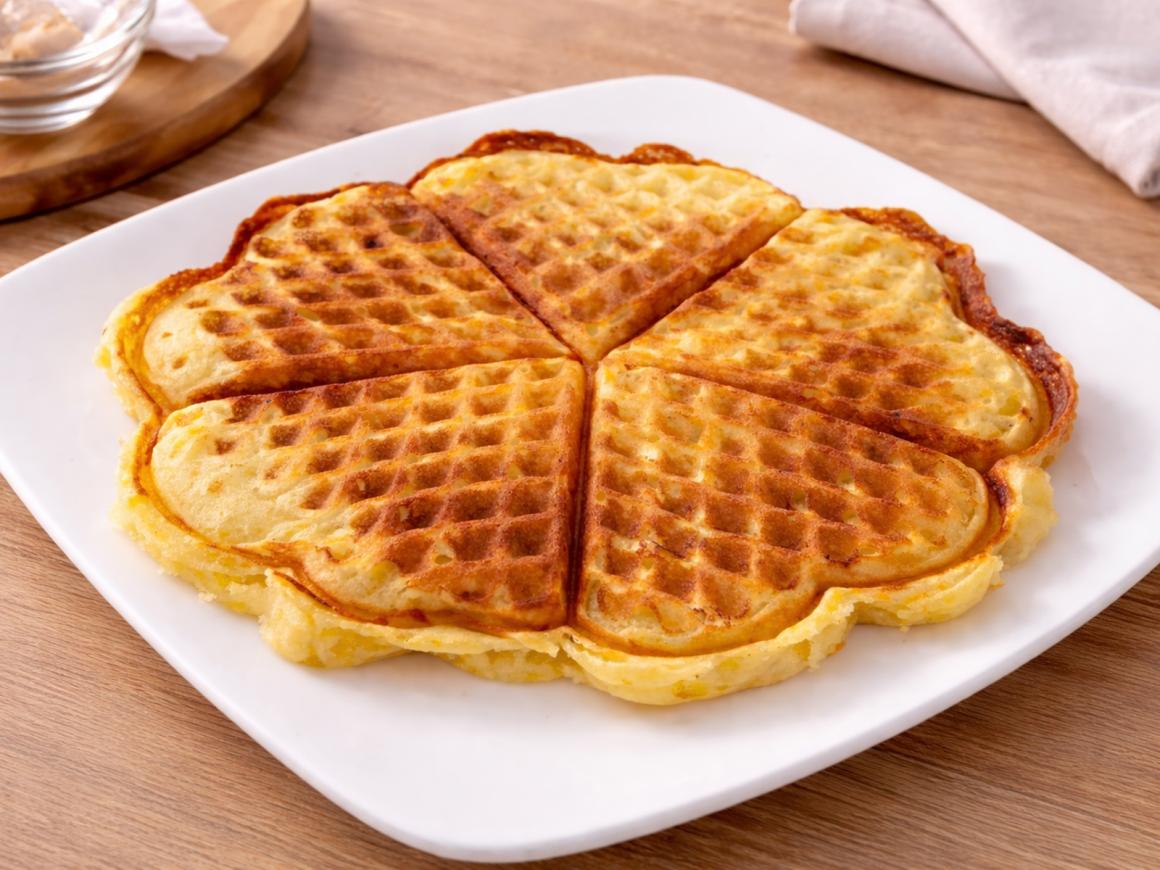 Einfache Waffeln ohne Butter