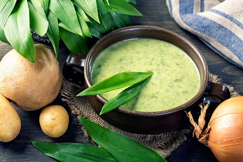 Bärlauchsuppe ohne Sahne