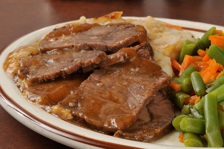 Rinderbraten im Römertopf