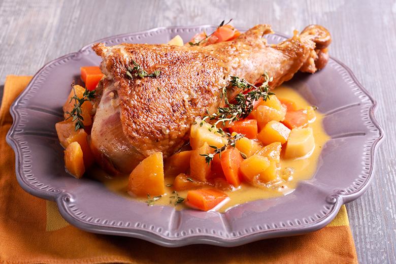 Putenkeule geschmort