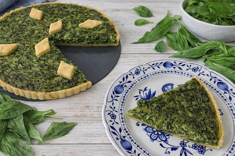Spinat-Bärlauch-Quiche