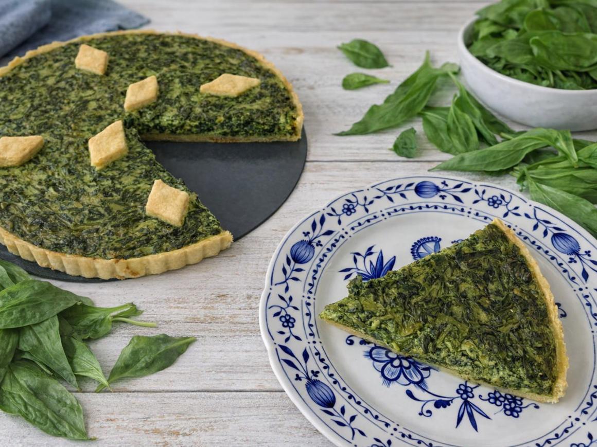 Spinat-Bärlauch-Quiche