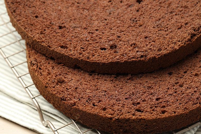 Tortenboden mit Schokolade