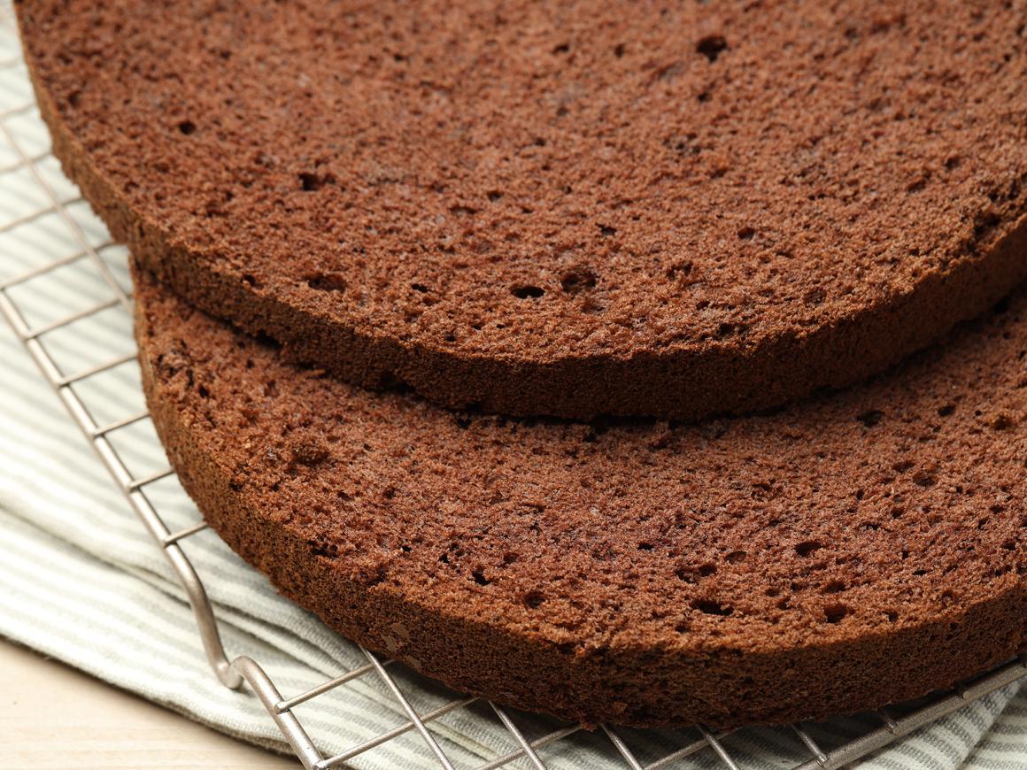 Tortenboden mit Schokolade