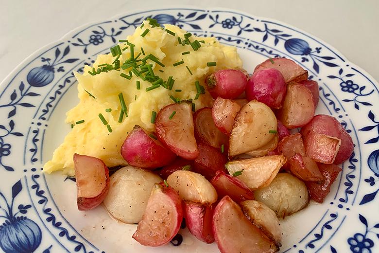 Gebratene Radieschen