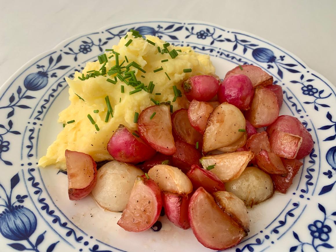 Gebratene Radieschen