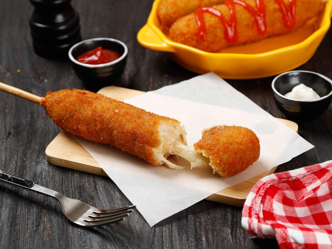 Corn Dogs mit Käse ohne Wurst