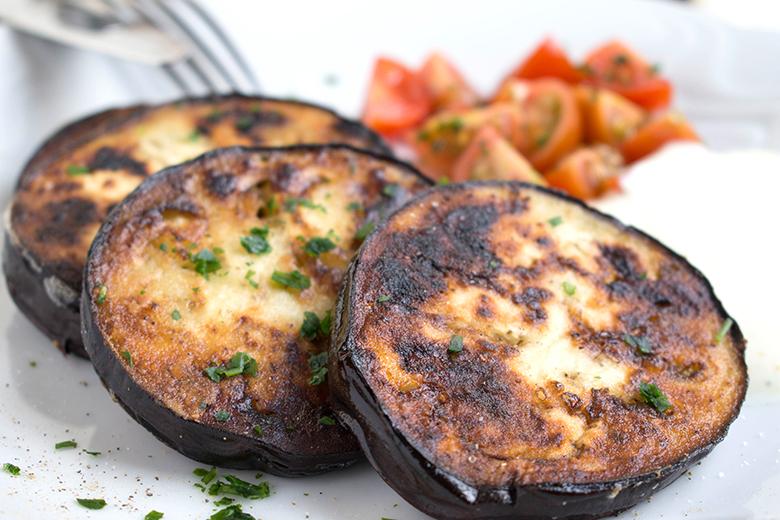 Gebratene Auberginen