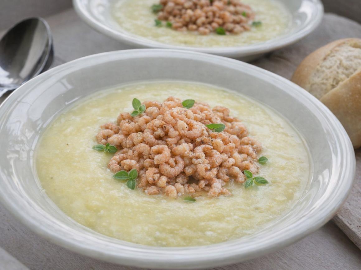 Kartoffelsuppe mit Krabben