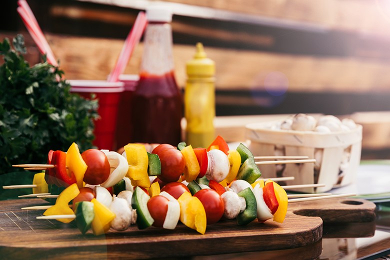 Gemüsespieße vom Grill
