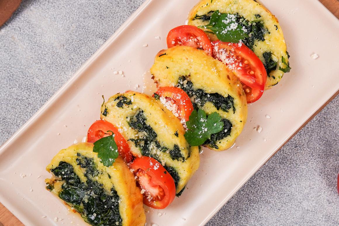 Südtiroler Spinatroulade