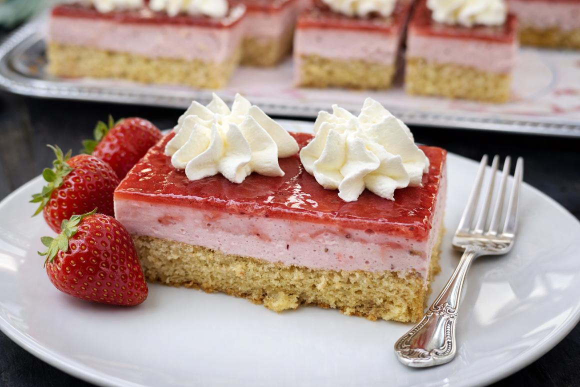 Süßer Erdbeer-Sommerkuchen