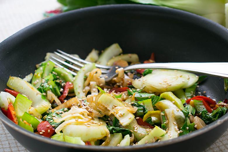 Wokgemüse mit Pak-Choi