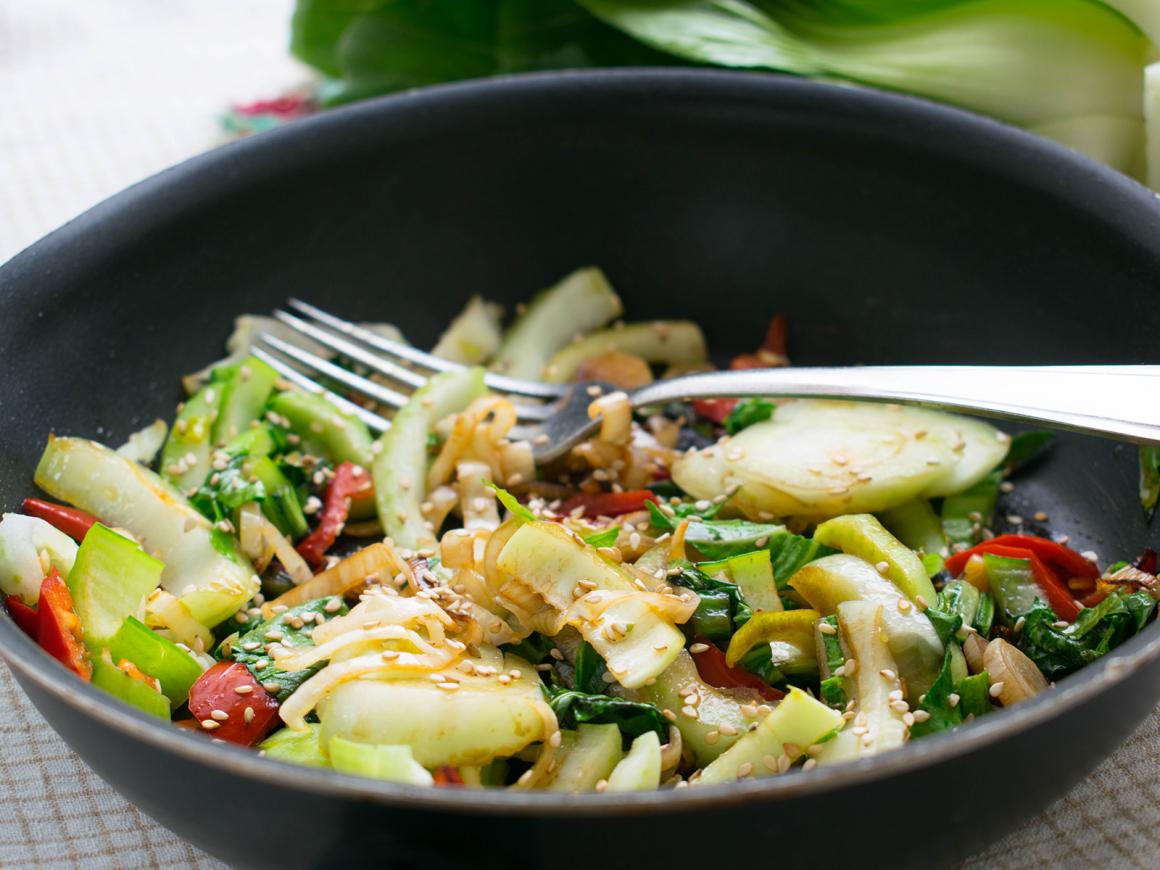 Wokgemüse mit Pak-Choi