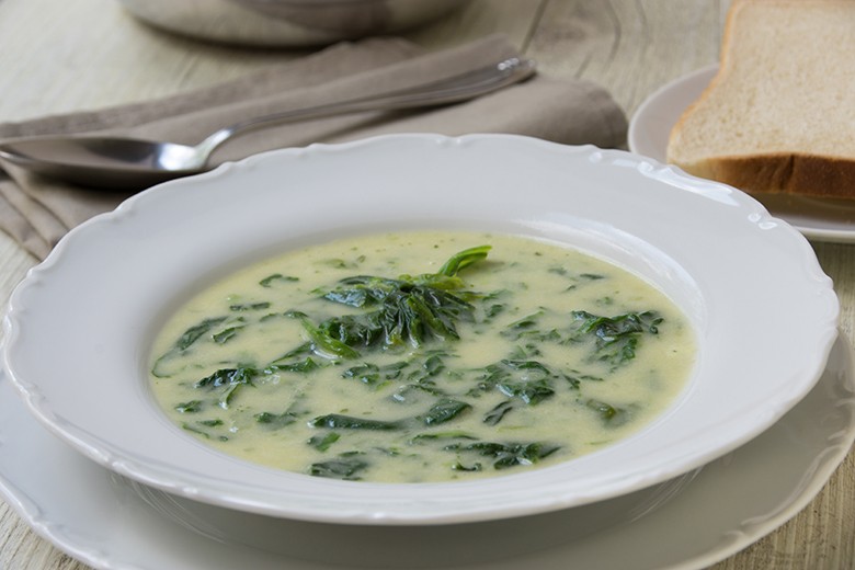 Spinatsuppe