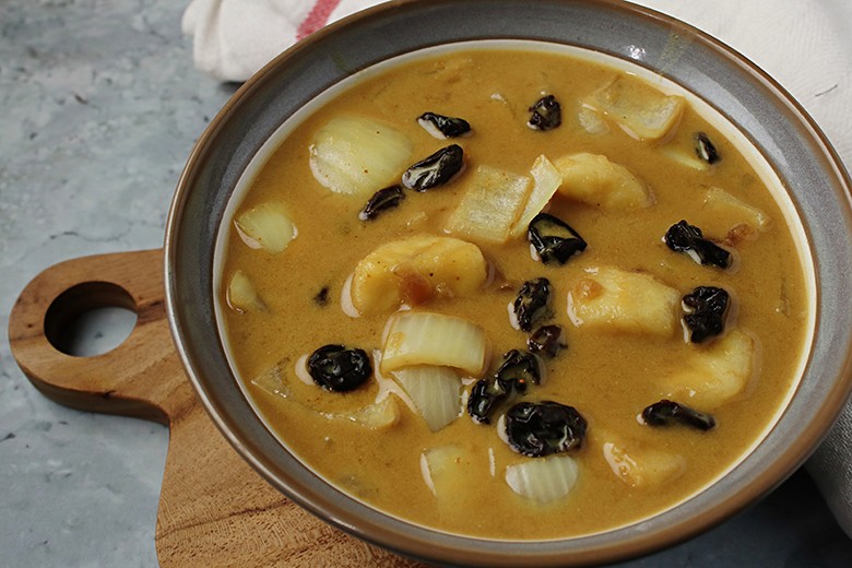 Mikrowellen-Currysuppe