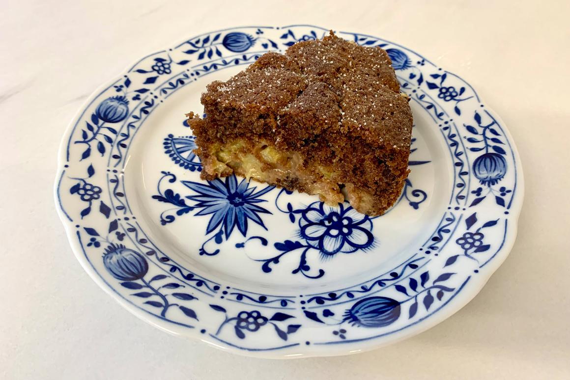 Rhabarber-Schokokuchen