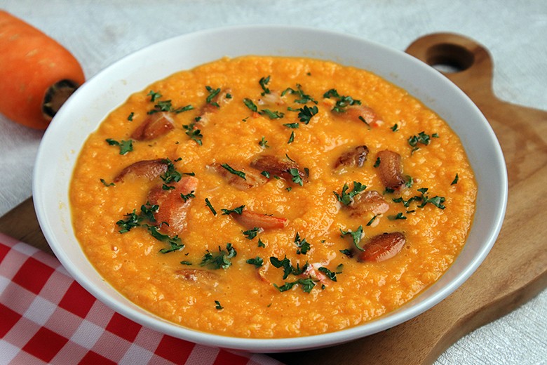 Mikrowellen-Karottensuppe