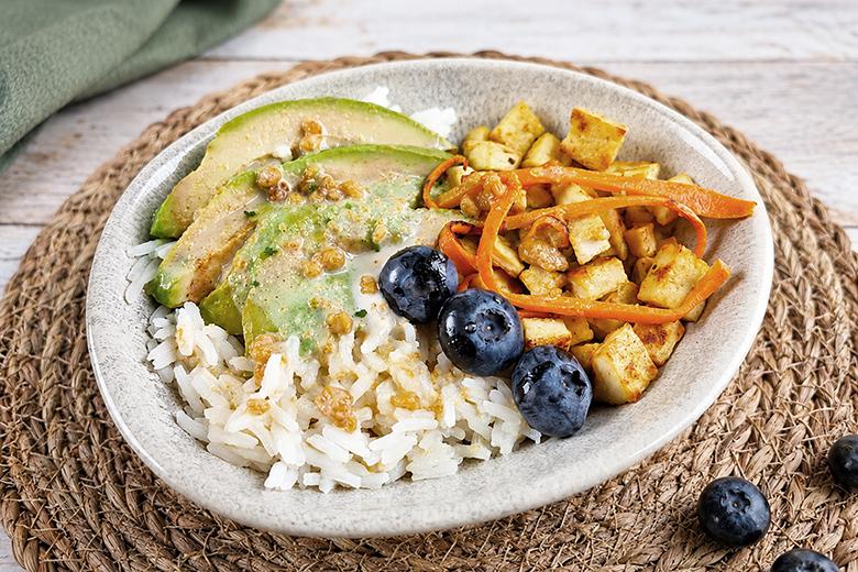 Reis-Tofu-Bowl