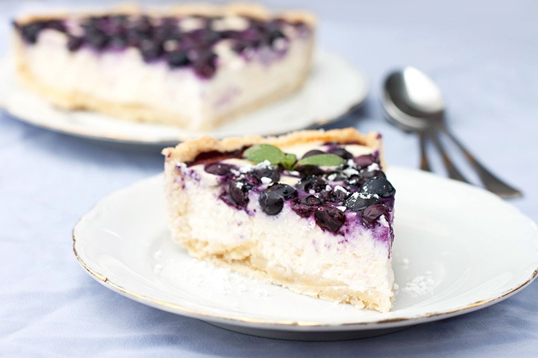 Heidelbeerkuchen mit Quark