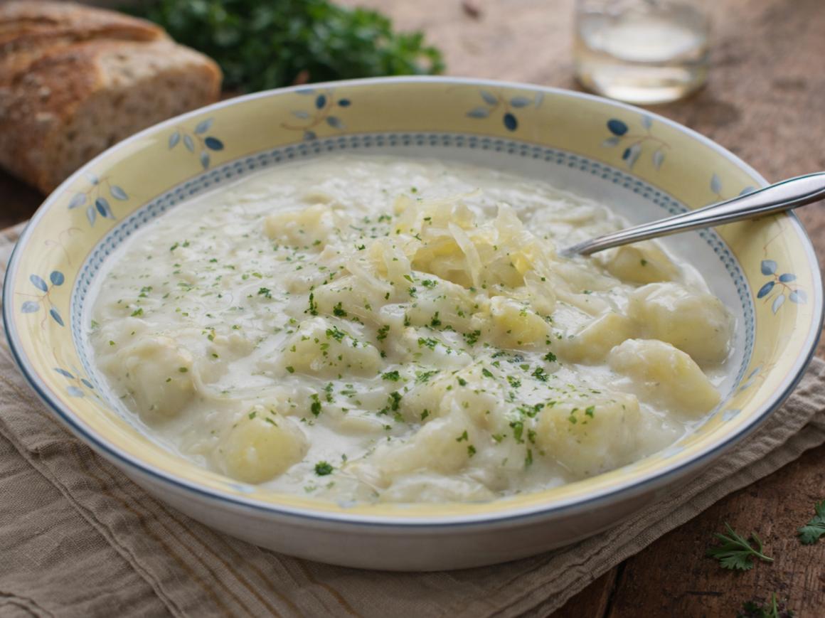 Kartoffeln mit gedünstetem Rahmkohl