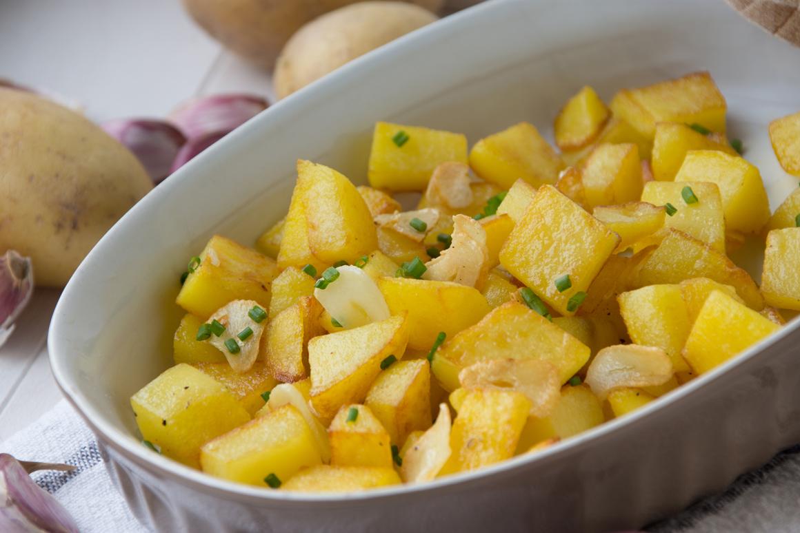 Knoblauchkartoffeln aus dem Backofen