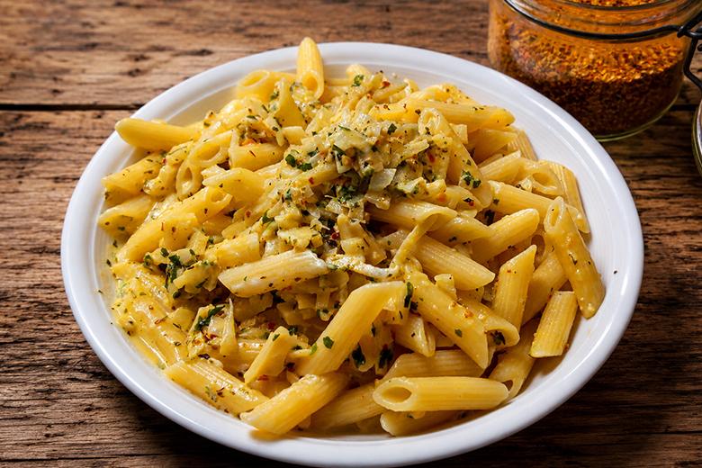 Penne mit Bambussprossensoße