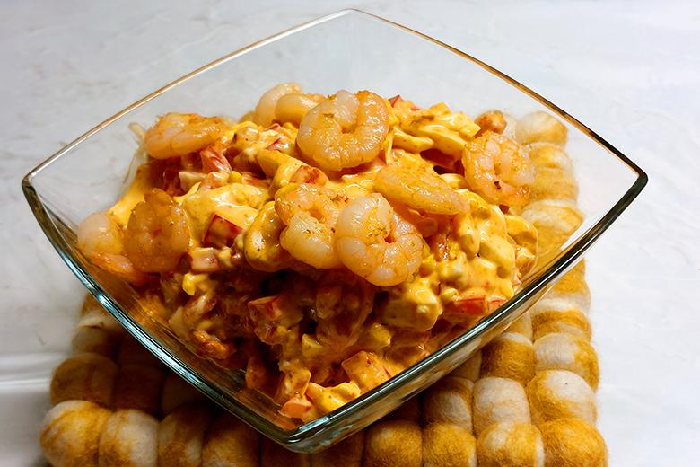 Eier-Garnelen-Salat