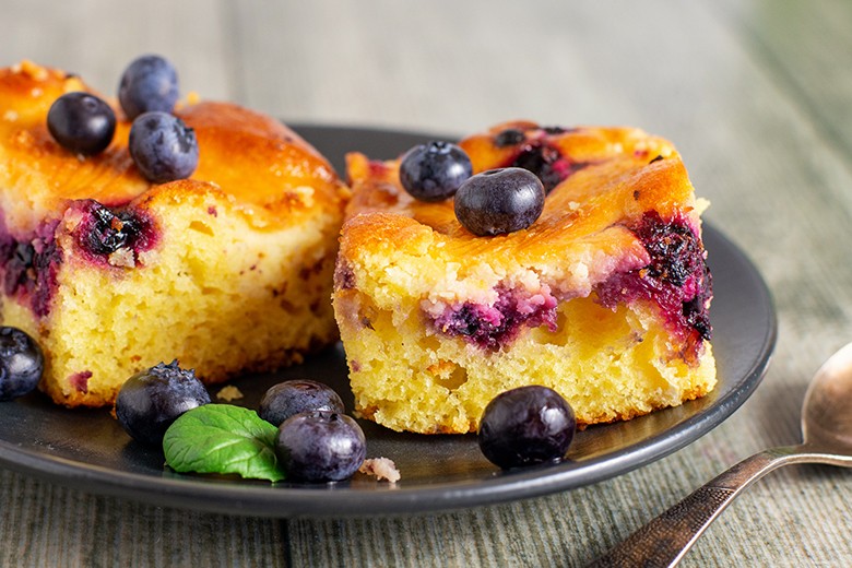 Heidelbeerkuchen vom Blech