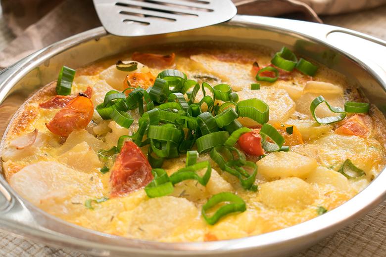 Tomaten-Mozzarella-Auflauf mit Kartoffeln