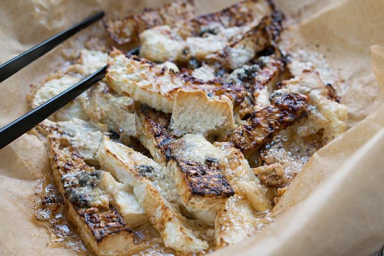 Kohlrabi mit Schimmelkäse
