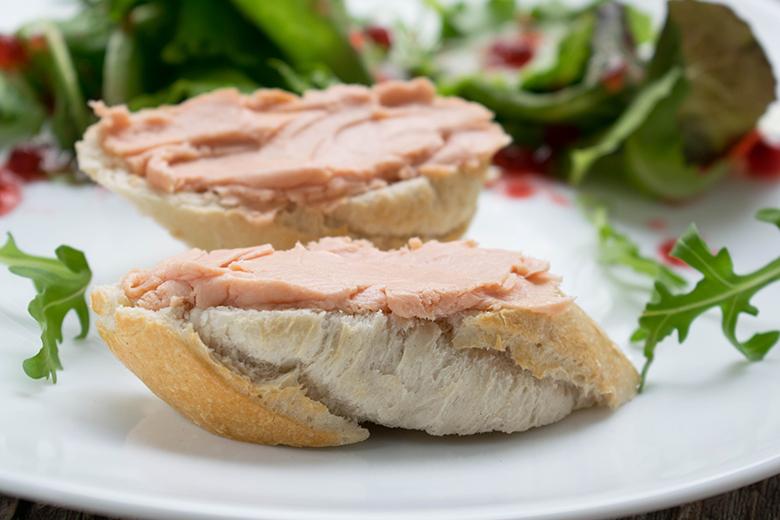 Baguettehäppchen mit Leberwurst