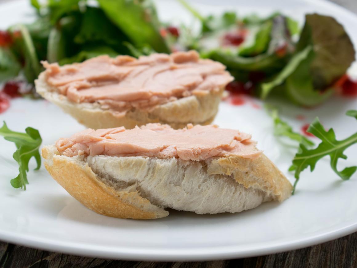 Baguettehäppchen mit Leberwurst