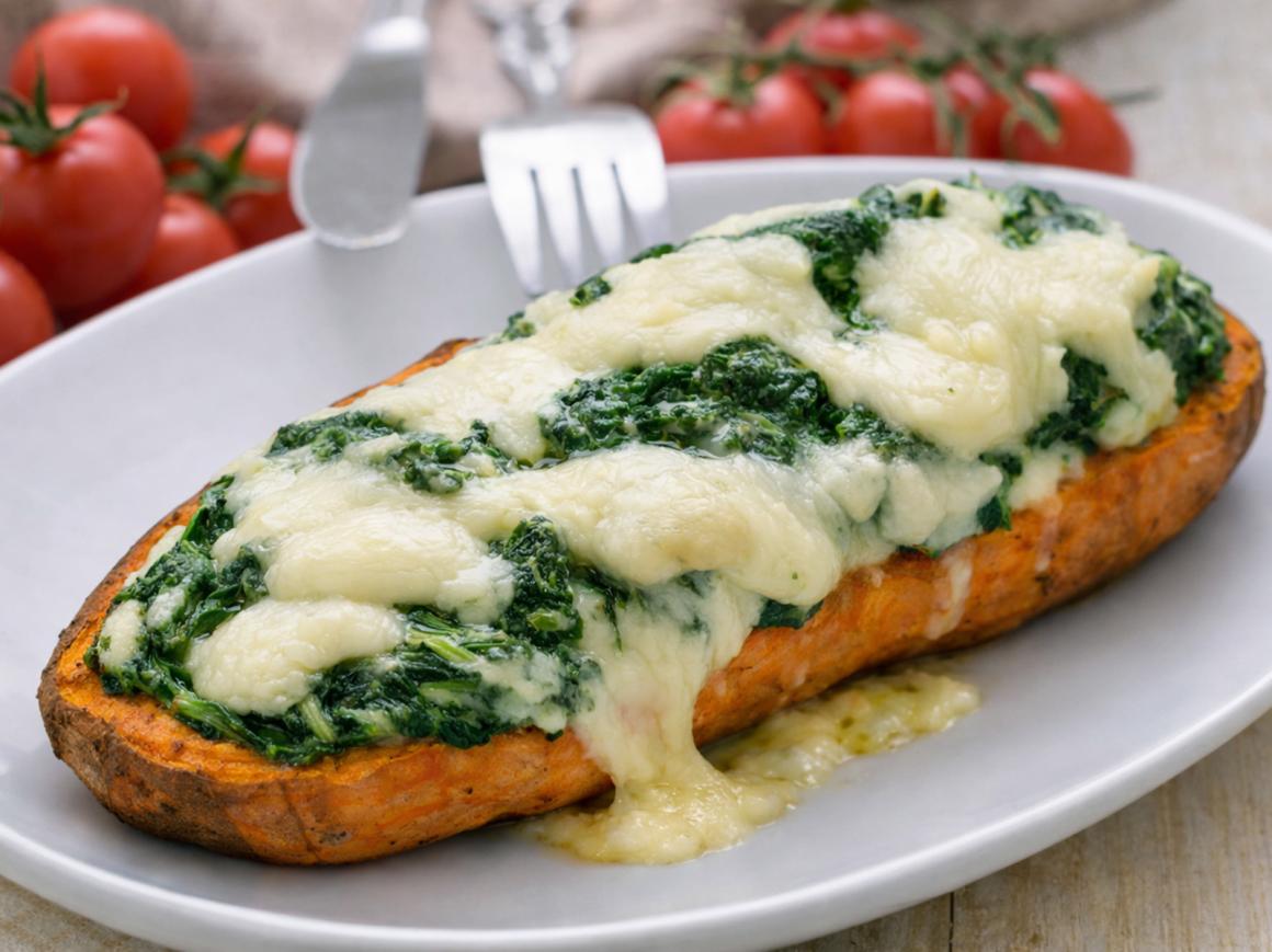 Gefüllte Süßkartoffeln aus dem Ofen