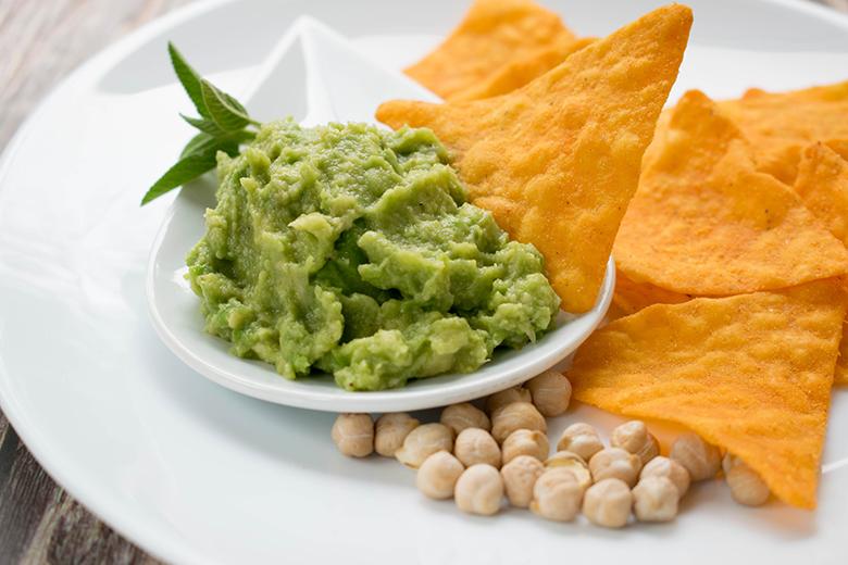 Guacamole mit Kichererbsen