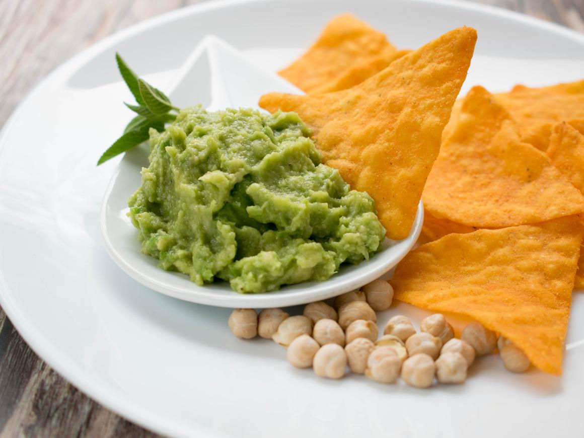 Guacamole mit Kichererbsen