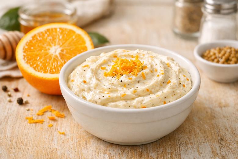 Honig-Senf-Orangen-Dip