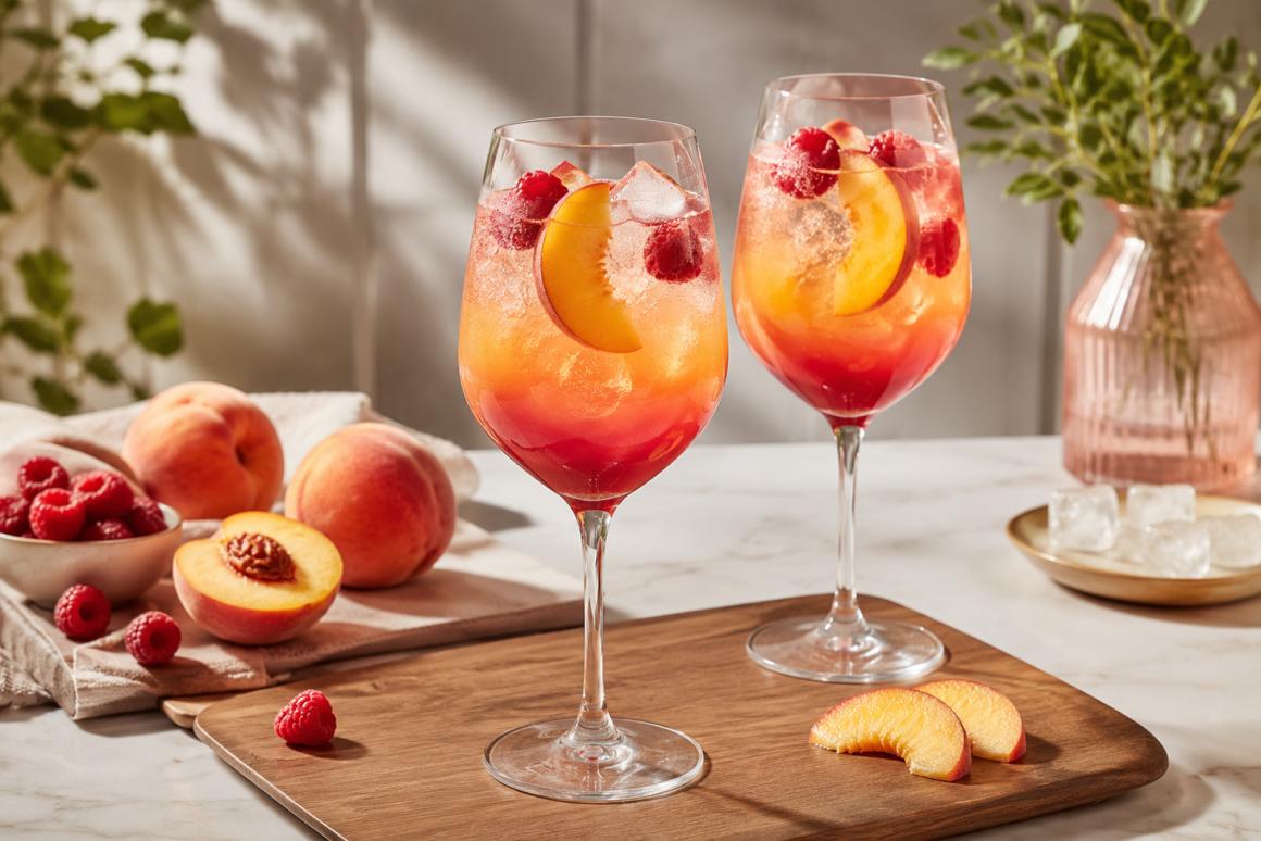 Peach-Perfect-Spritz mit Prosecco