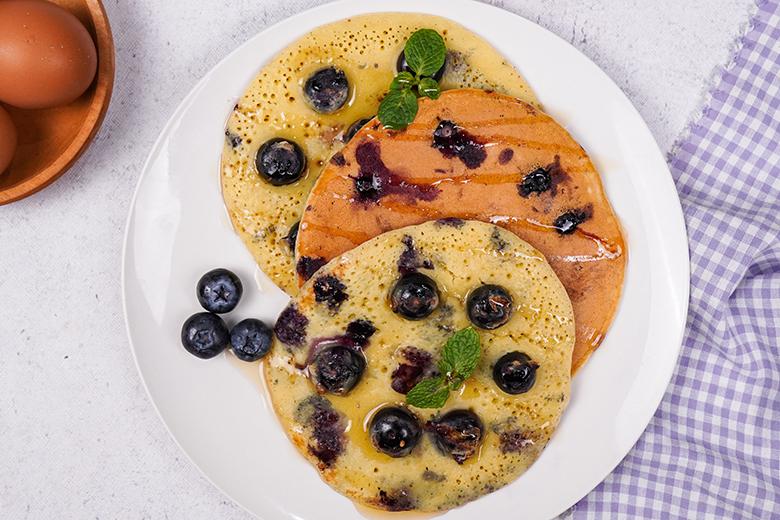 Blaubeer-Pfannkuchen