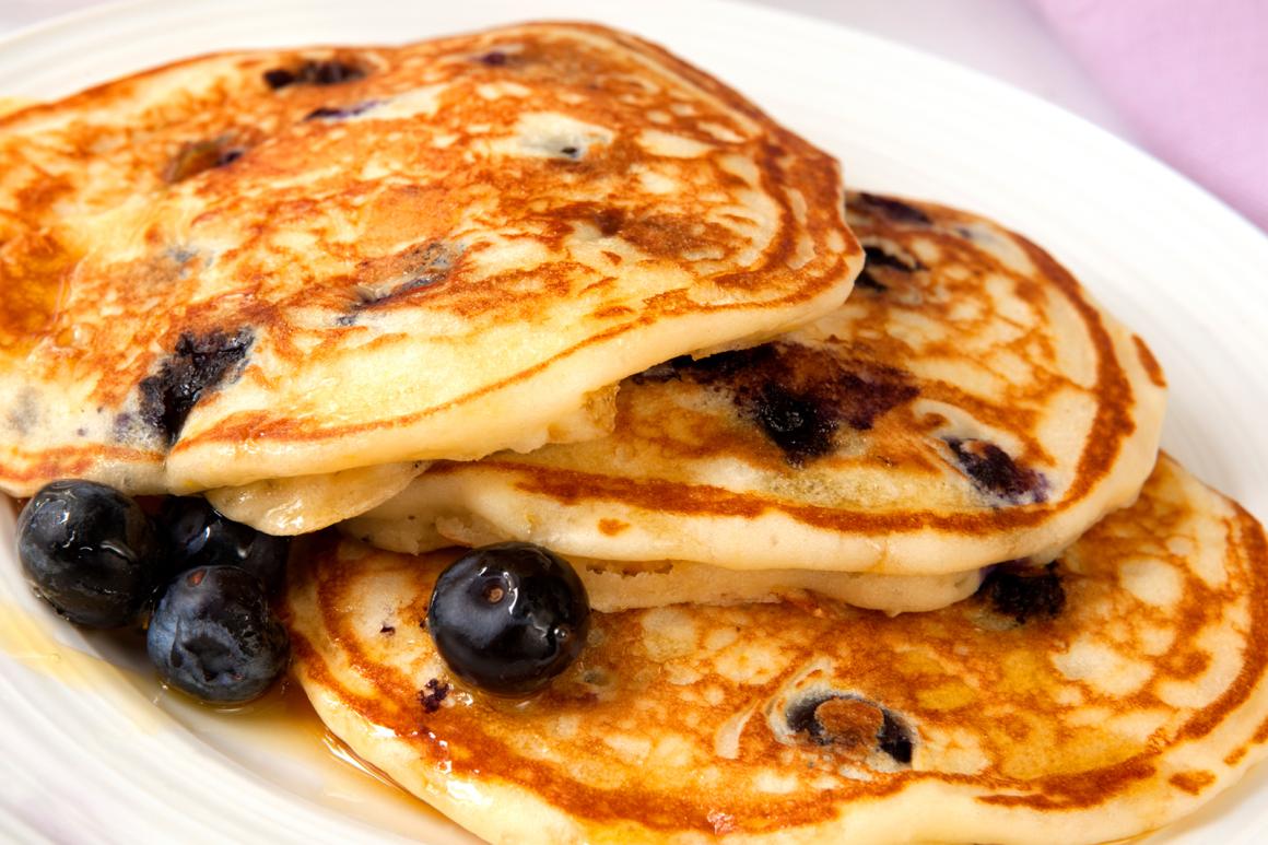 Blaubeer-Pfannkuchen