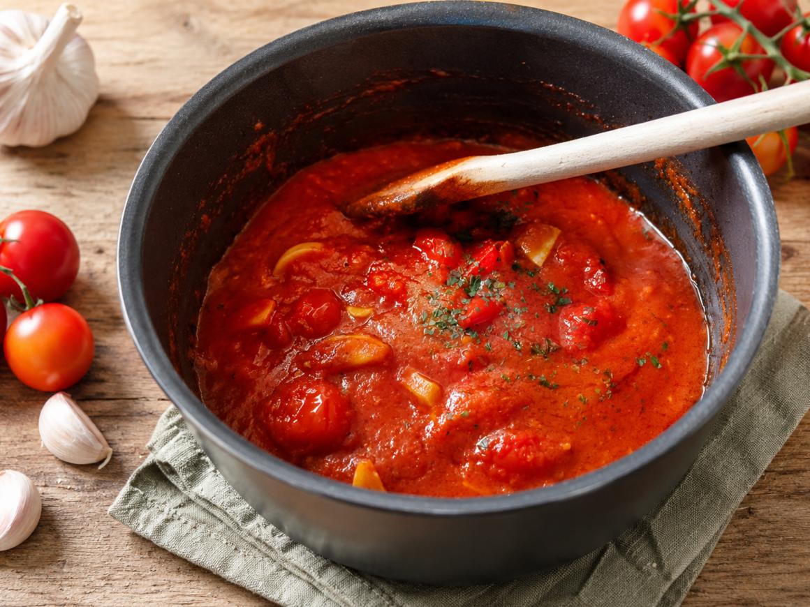 Tomaten-Knoblauch-Sauce
