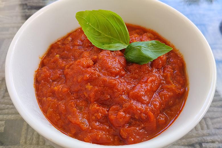 Eingekochter Tomatendip
