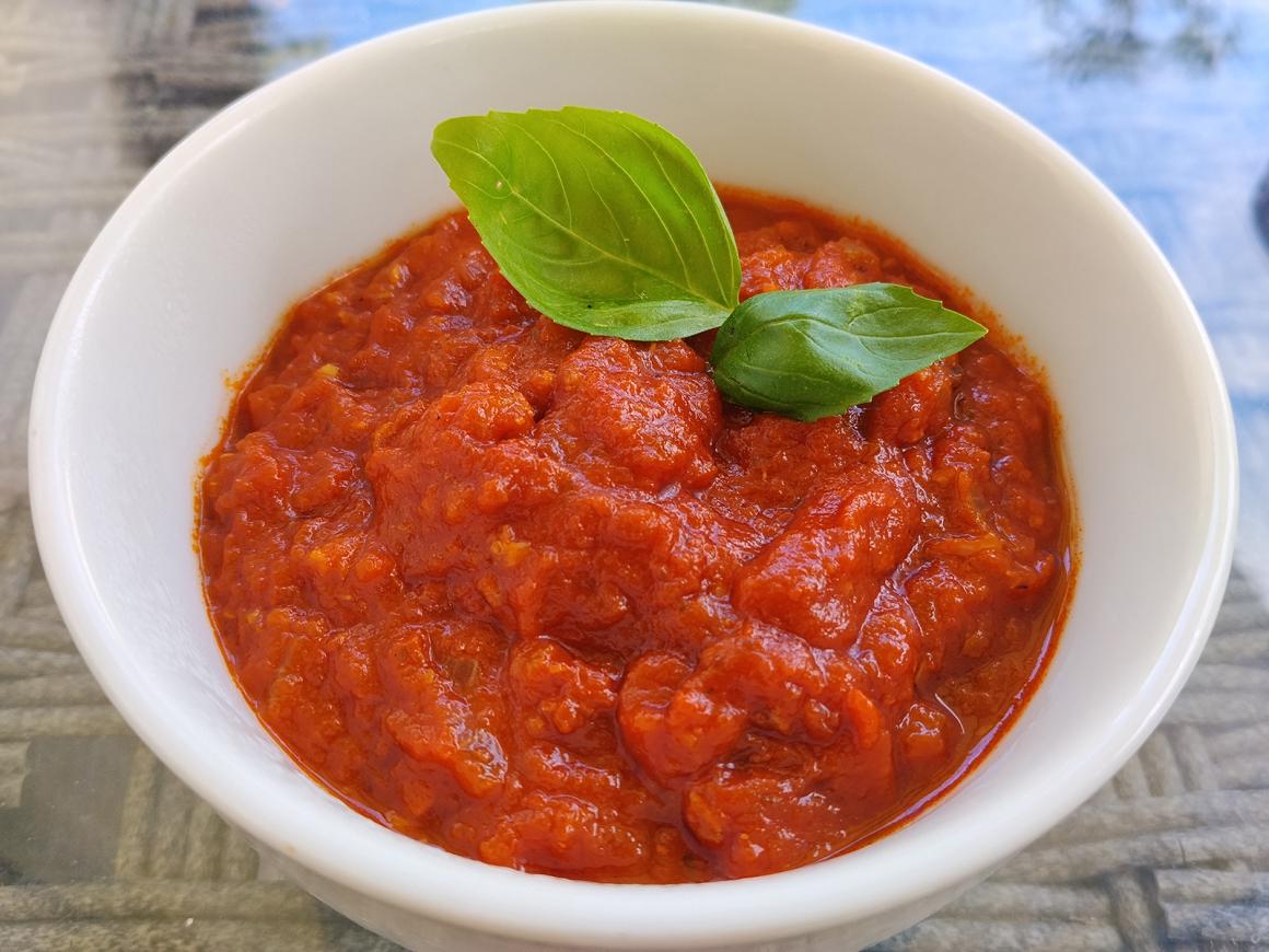 Eingekochter Tomatendip