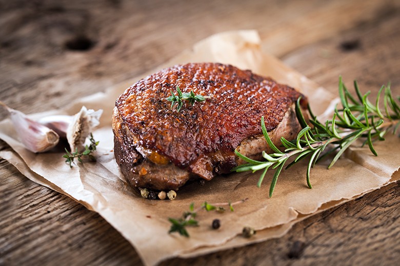 Gegrillte Entenbrust