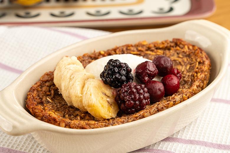 Baked Oatmeal mit Banane